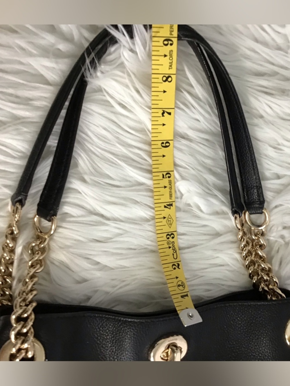Coach 36855 Edie Turnlock Black Pebble Leather Shoulder Bag - Picture 9 of 15